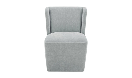 Moe's Slate Green CORMAC ROLLING DINING CHAIR - Performance Fabric