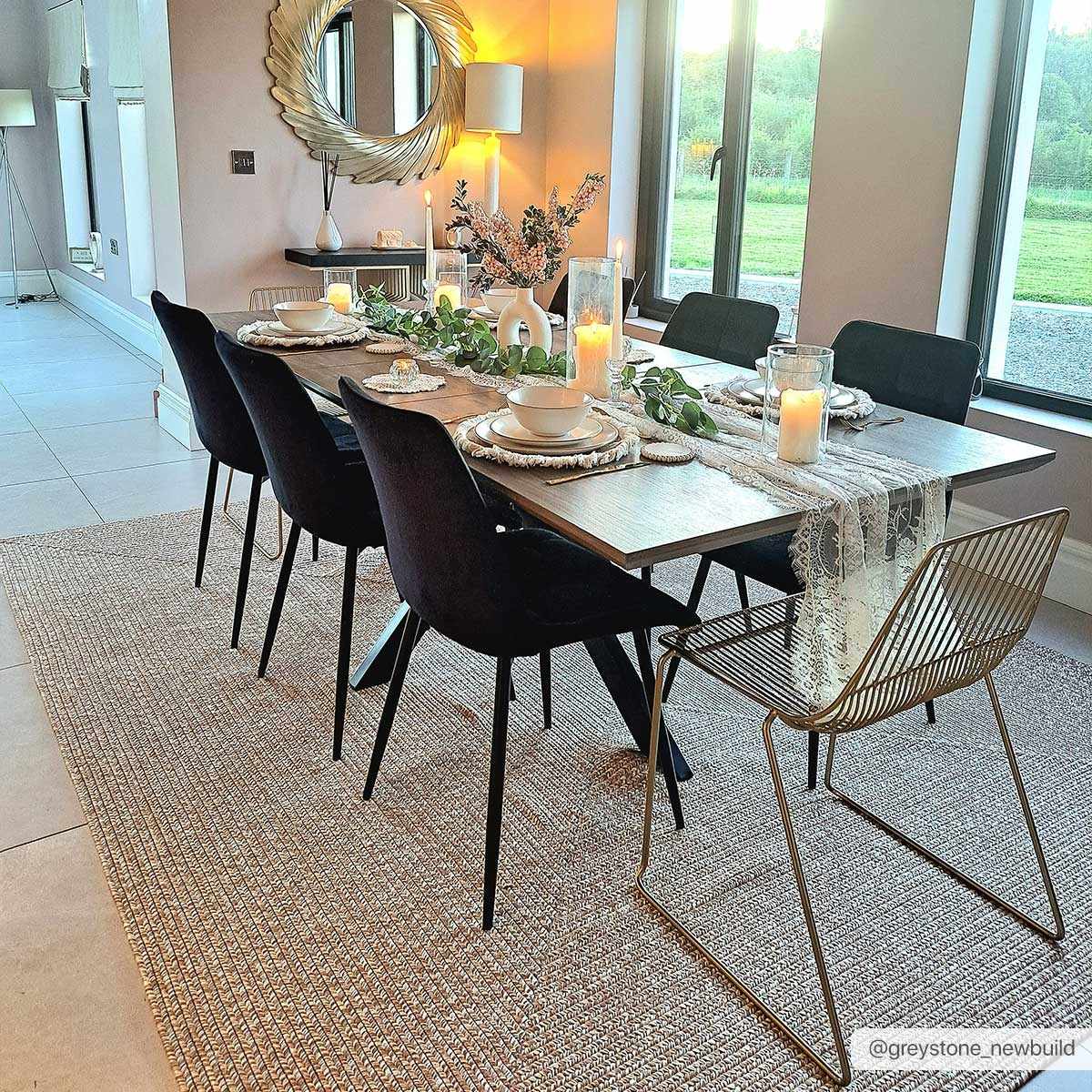 Cream Braided Faux Jute Outdoor Rug.
