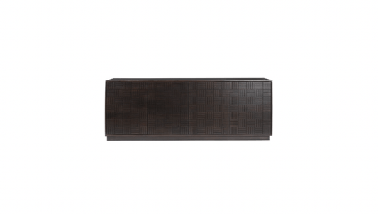 Moe's Home Collection Credenza Denman 4 Door Sideboard Dark Brown Denman 4 Door Sideboard Dark Brown