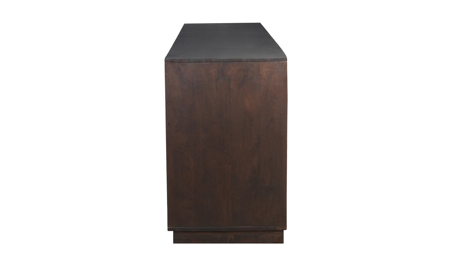 Moe's Home Collection Credenza Denman 4 Door Sideboard Dark Brown Denman 4 Door Sideboard Dark Brown