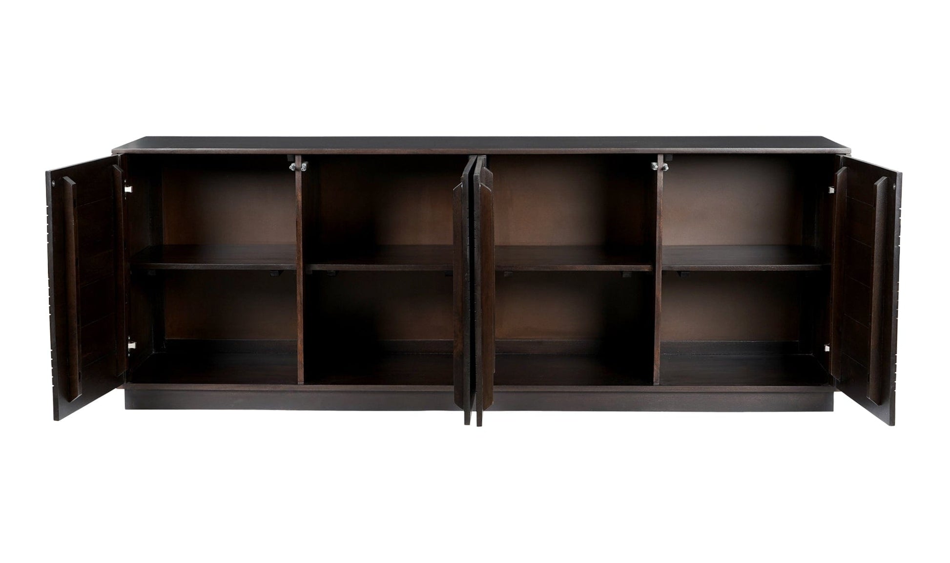 Moe's Home Collection Credenza Denman 4 Door Sideboard Dark Brown Denman 4 Door Sideboard Dark Brown