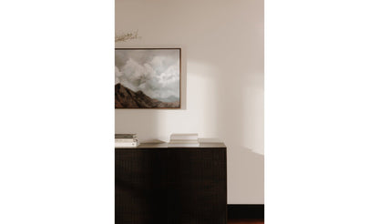 Moe's Home Collection Credenza Denman 4 Door Sideboard Dark Brown Denman 4 Door Sideboard Dark Brown