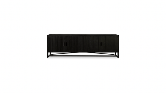 Moe's Home Collection Credenza Sierra Media Unit Black Sierra Media Unit Black