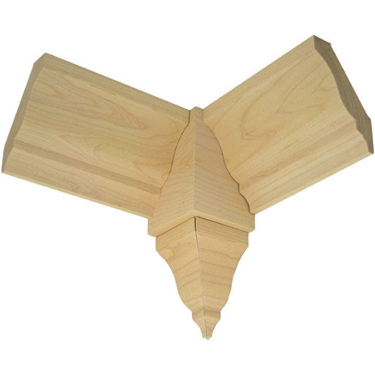 NewMouldings Crown Block EWCR61 Crown Inside Corner Block 3-1/2 Tall x 2-3/8 deep EWCR61 Crown Inside Corner Block 3-1/2 Tall x 2-3/8 deep