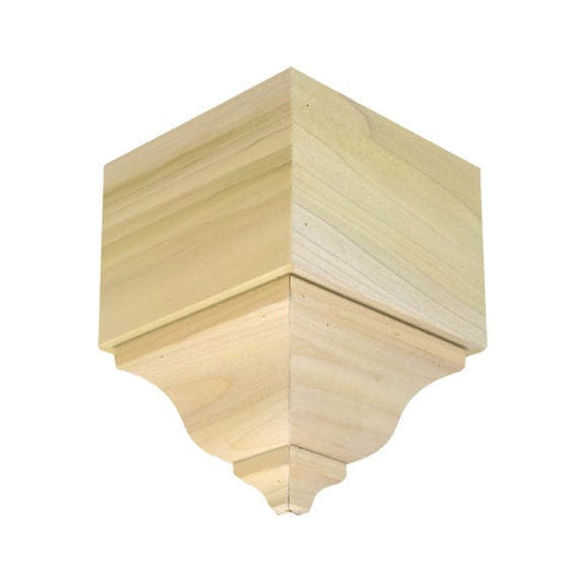 NewMouldings Crown Block EWCR63 Crown Outside Corner Block 3-1/2 Tall x 2-3/8 EWCR63 Crown Outside Corner Block 3-1/2 Tall x 2-3/8