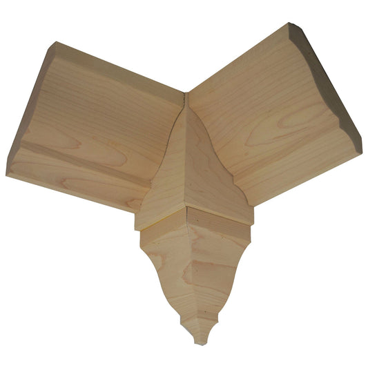NewMouldings Crown Block EWCR81 Crown Inside Corner Block 4-1/4 Tall x 3 deep EWCR81 Crown Inside Corner Block 4-1/4 Tall x 3 deep