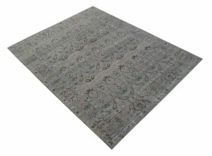 Crown Custom Made Traditional Design Pink Hand Knotted Wool Rug.