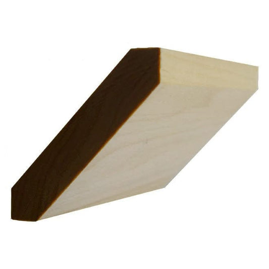 NewMouldings Crown 94 inches / Poplar EWCR38 Flat Crown Moulding Trim EWCR38 Flat Crown Moulding Trim