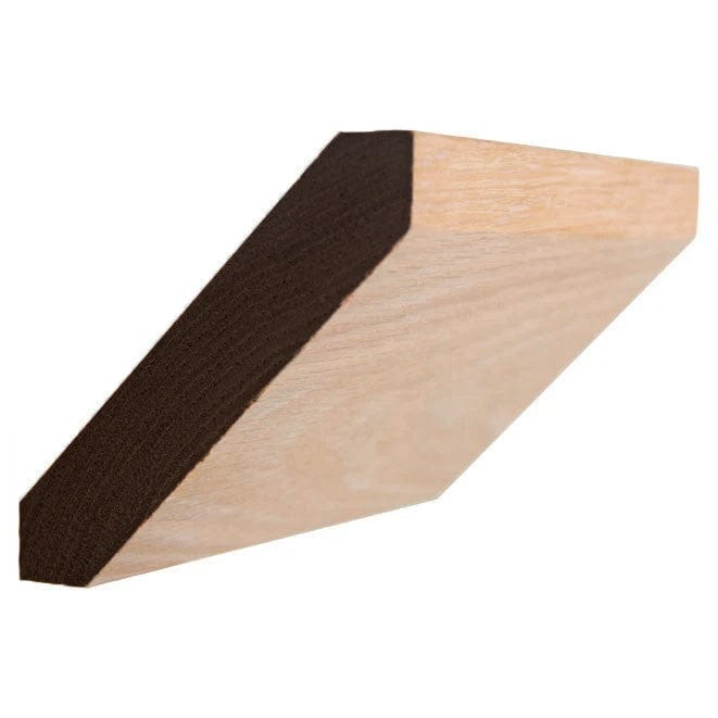 NewMouldings Crown Red Oak / 94 inches EWCR38 Flat Crown Moulding Trim EWCR38 Flat Crown Moulding Trim