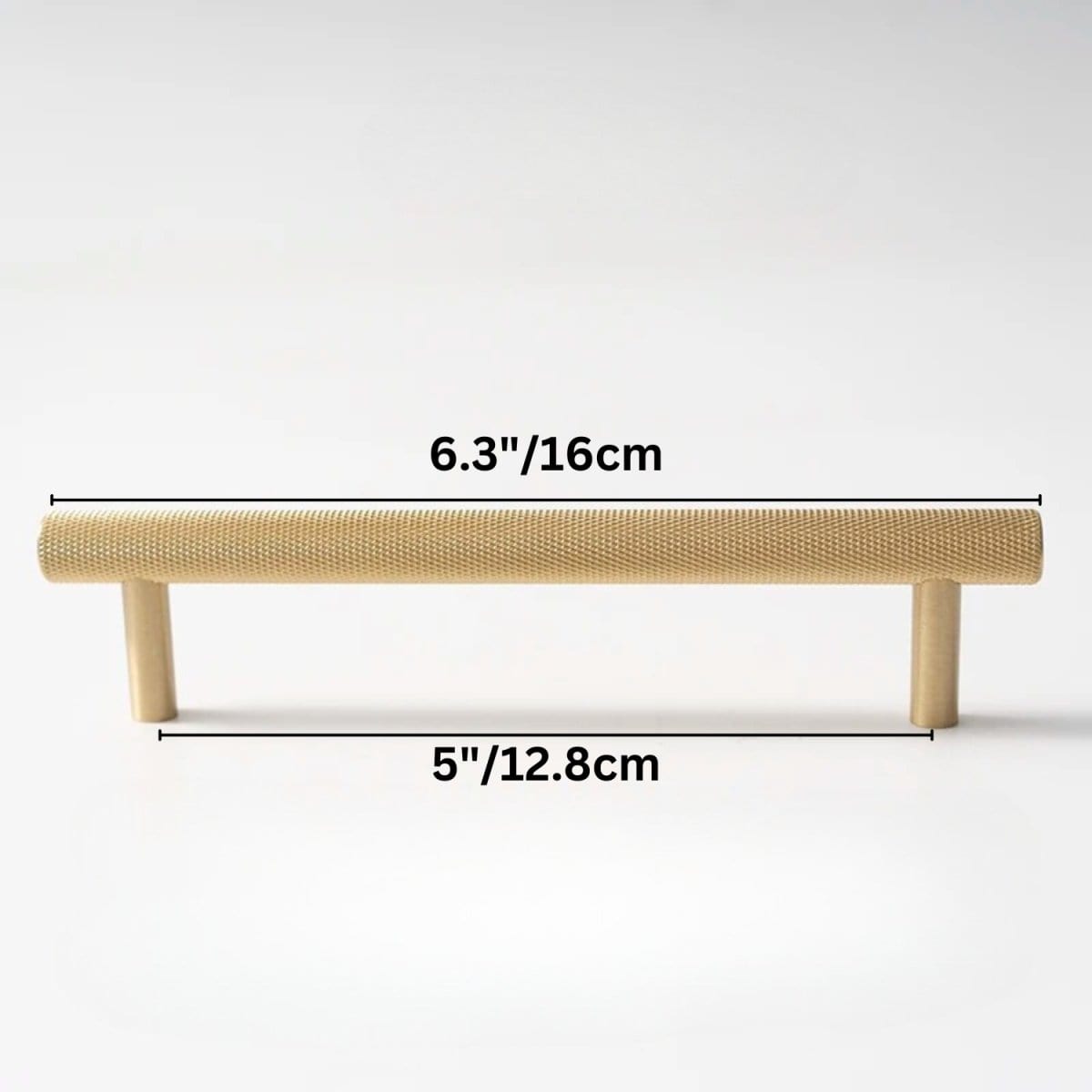 Residence Supply Hole to Hole: 5" / 12.8cm / Satin Brass Cucao Knob & Pull Bar