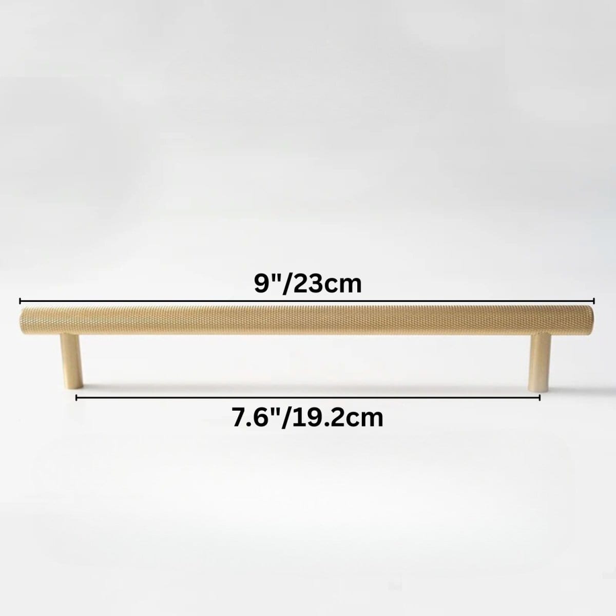 Residence Supply Hole to Hole: 7.6" / 19.2cm / Satin Brass Cucao Knob & Pull Bar