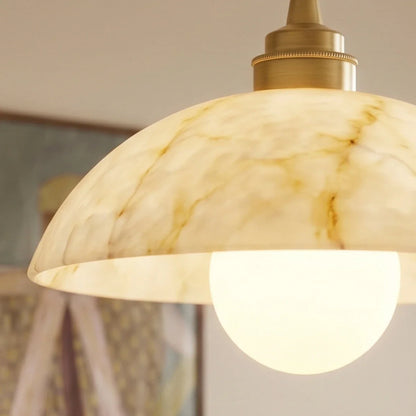 Cupola Alabaster Pendant Light.