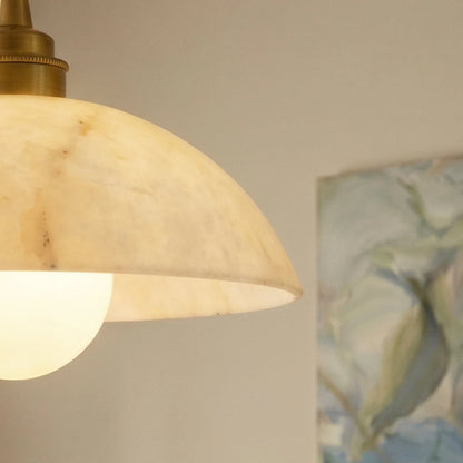 Cupola Alabaster Pendant Light.