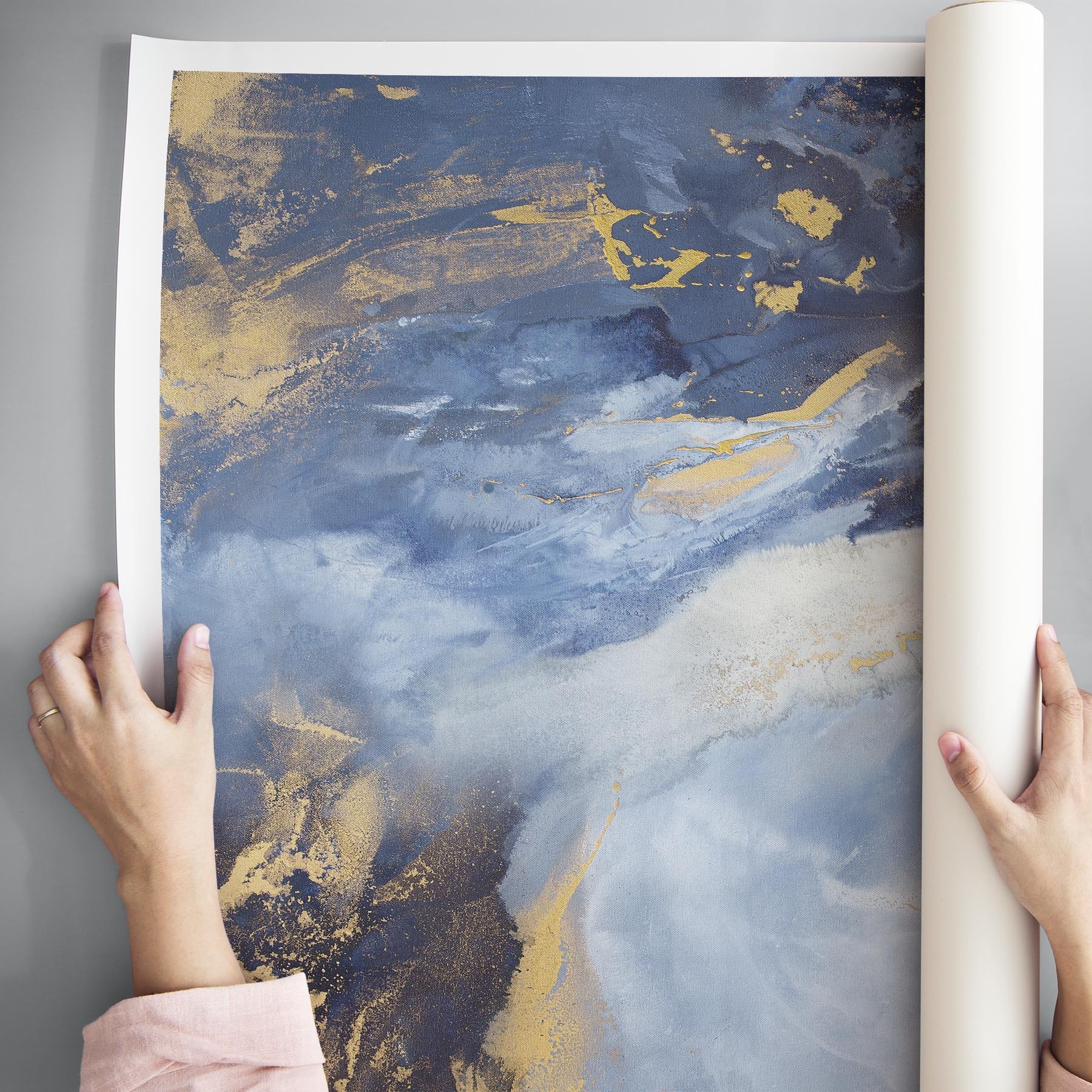 Julia Contacessi Fine Art Custom Canvas Print Rolled / Unframed / 36x60 Celestial Sapphire - Canvas Print