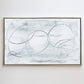 Julia Contacessi Fine Art Custom Canvas Print Gallery Wrapped / Silver / 48x80 Innuendo No. 1 - Canvas Print
