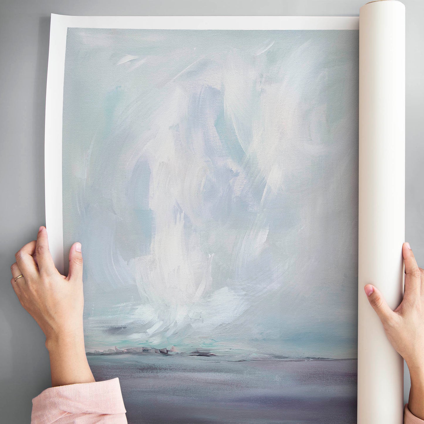 Julia Contacessi Fine Art Custom Canvas Print Smokey Quiet in the Distance - Canvas Print