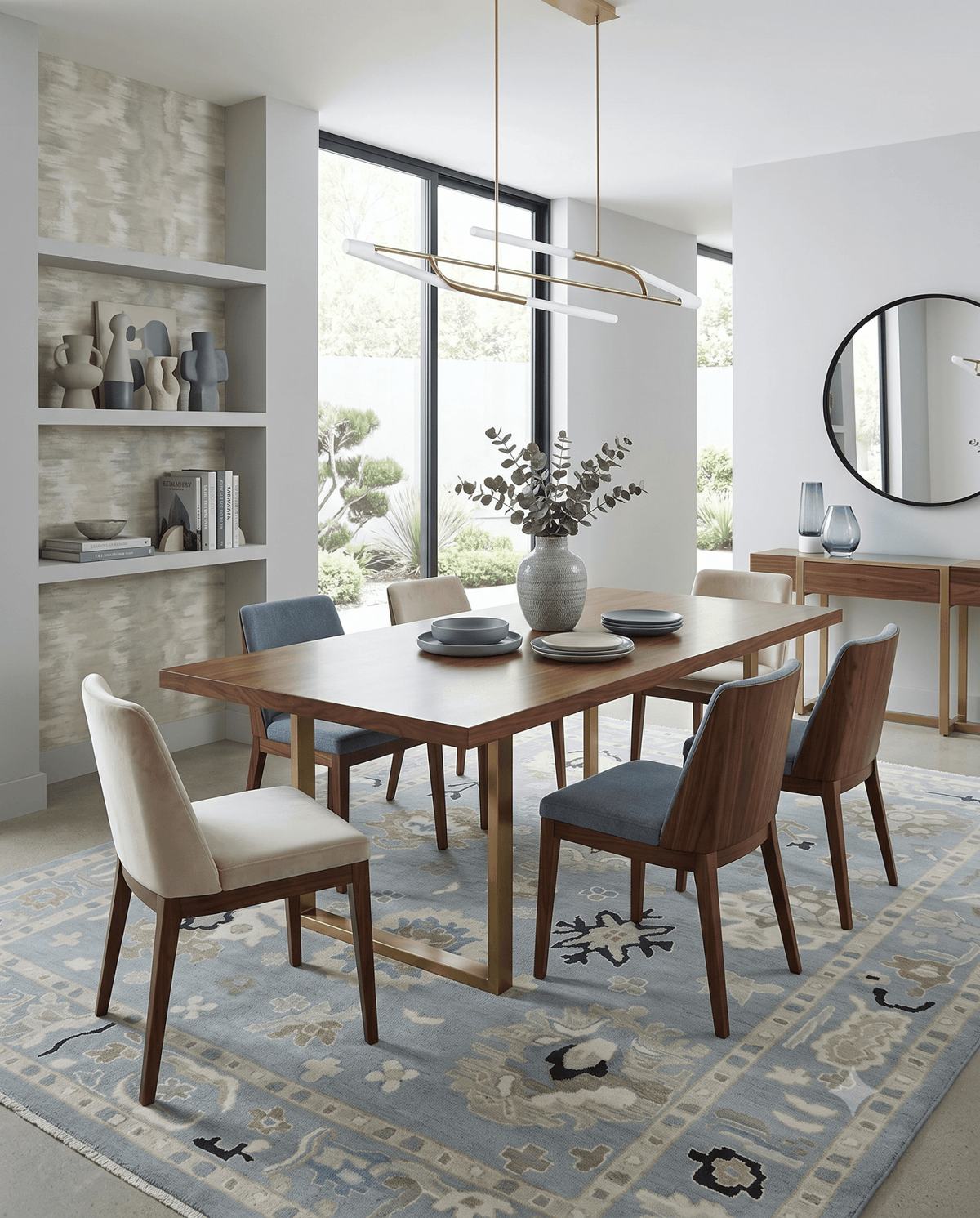 Custom Made Antique look Gray And Beige Hand Knotted Traditional Oushak Wool Area Rug.