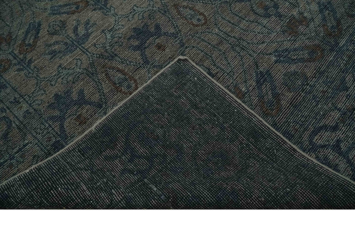 Custom Made Antique Style Gray, Taupe and Gray Traditional Design wool Rug.