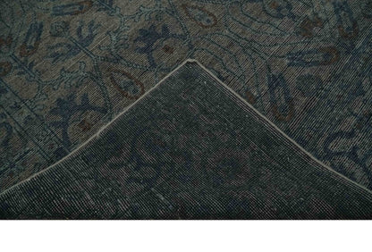 Custom Made Antique Style Gray, Taupe and Gray Traditional Design wool Rug.