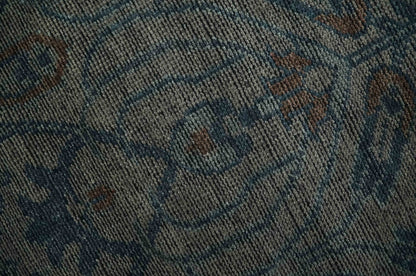 Custom Made Antique Style Gray, Taupe and Gray Traditional Design wool Rug.