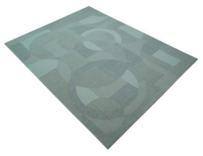 Custom Made Ivory, Gray and Beige Modern Contemporary Hand Tufted wool rug.