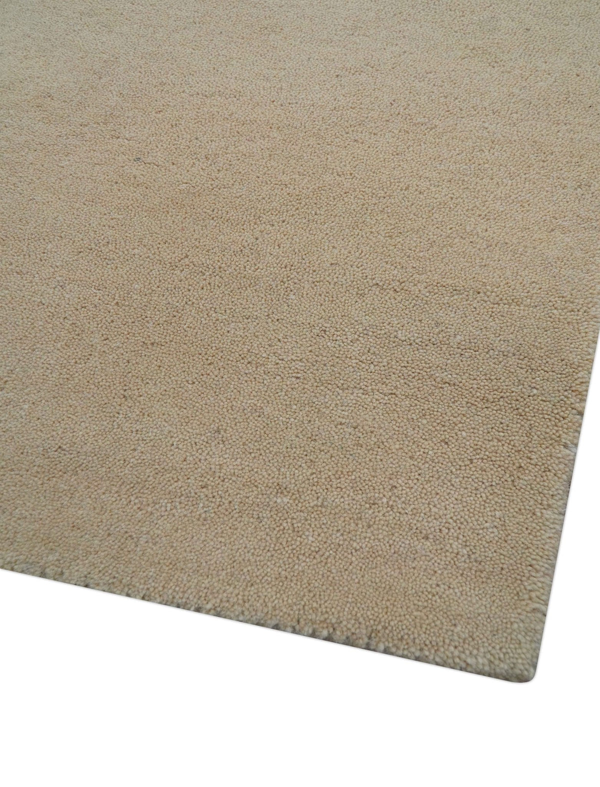 Custom Made Modern Animal Pattern Teal And Beige Hand Tufted Wool Area Rug.