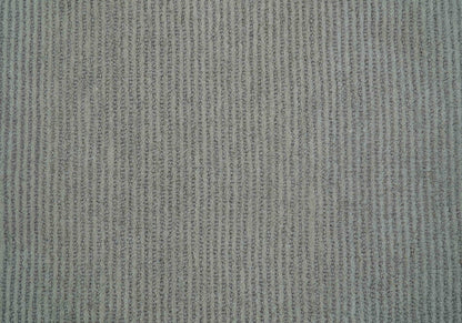 Custom Made Modern Solid Design Gray Hand Tufted Wool Rug.