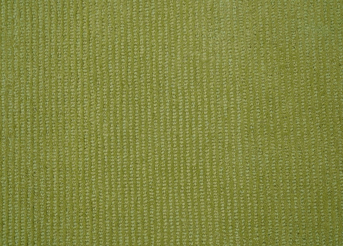 Custom Made Modern Solid Design Green Hand Tufted Wool Rug.