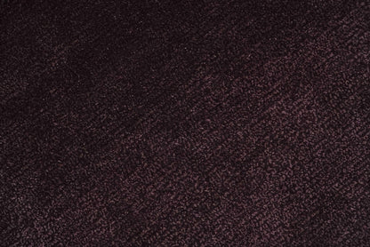 Custom Made Modern Solid Maroon And Gray Hand Knotted Wool And Art Silk Rug.
