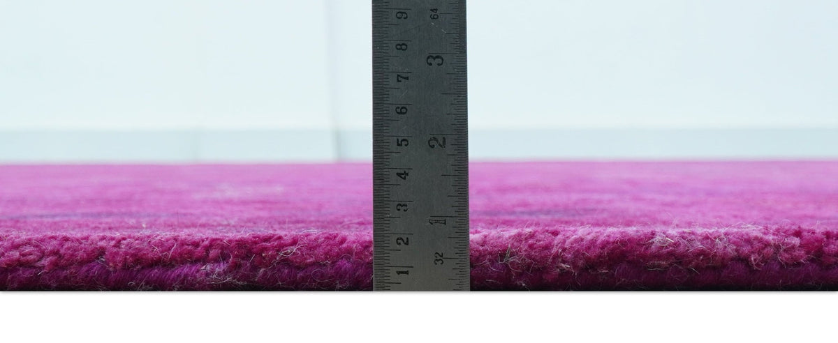 Custom Made Overdyed Pink Traditional Oushak Hand Tufted Wool Area Rug.