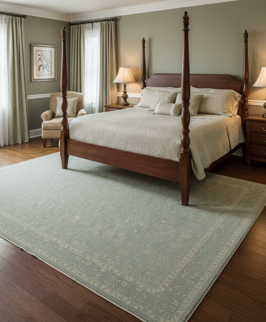 Custom Made Silver Traditional Silver Hand Knotted Wool Rug.
