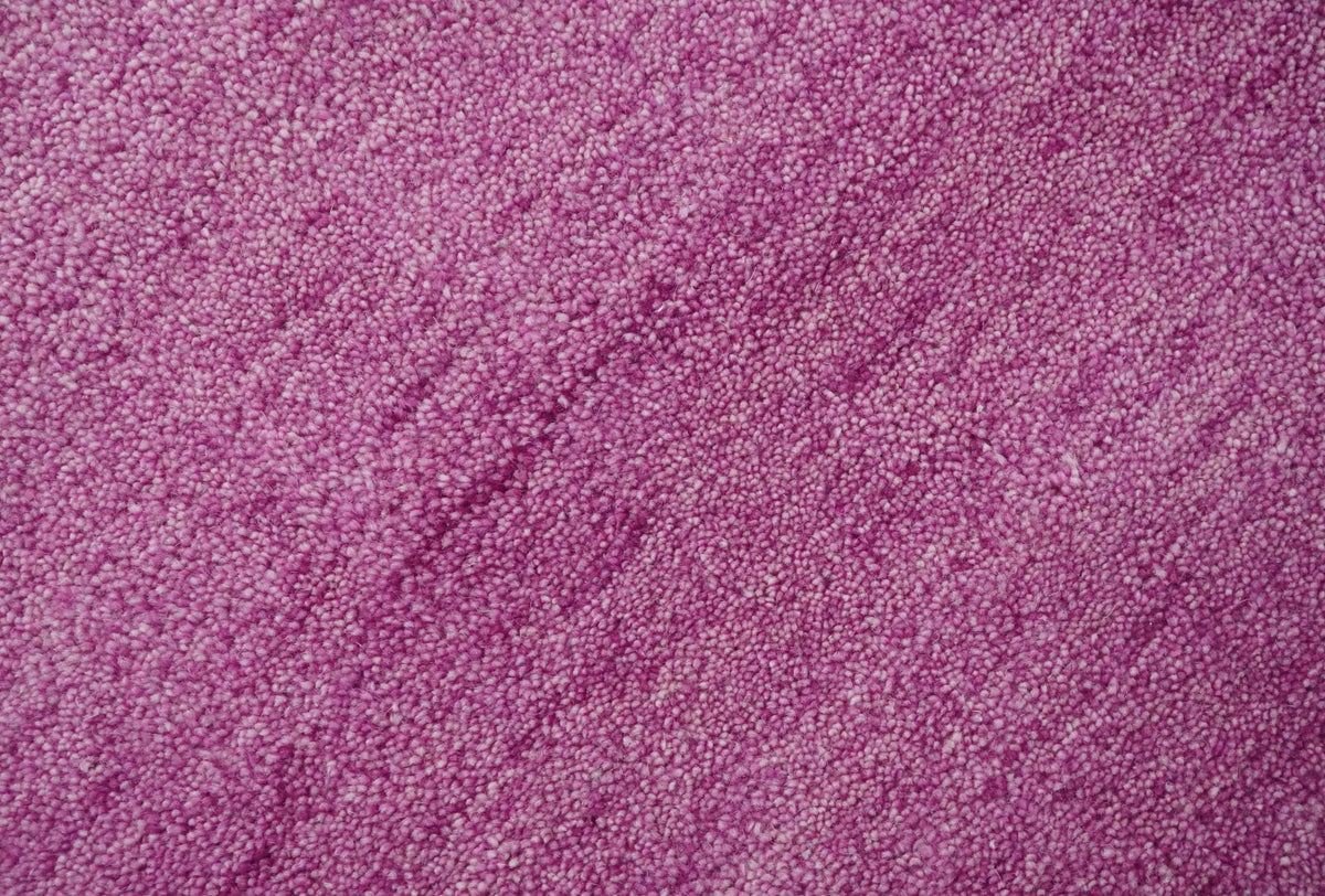 Custom made Solid Plane Orchid Woolen Hand Tufted Multi Size wool area Rug.