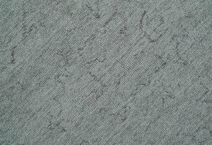 Custom Made Traditional Transitional Gray Hand Tufted wool rug.