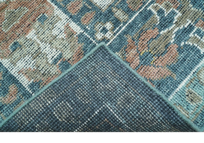 Custom Made Turkish Design Multi color Hand Knotted Wool Rug.