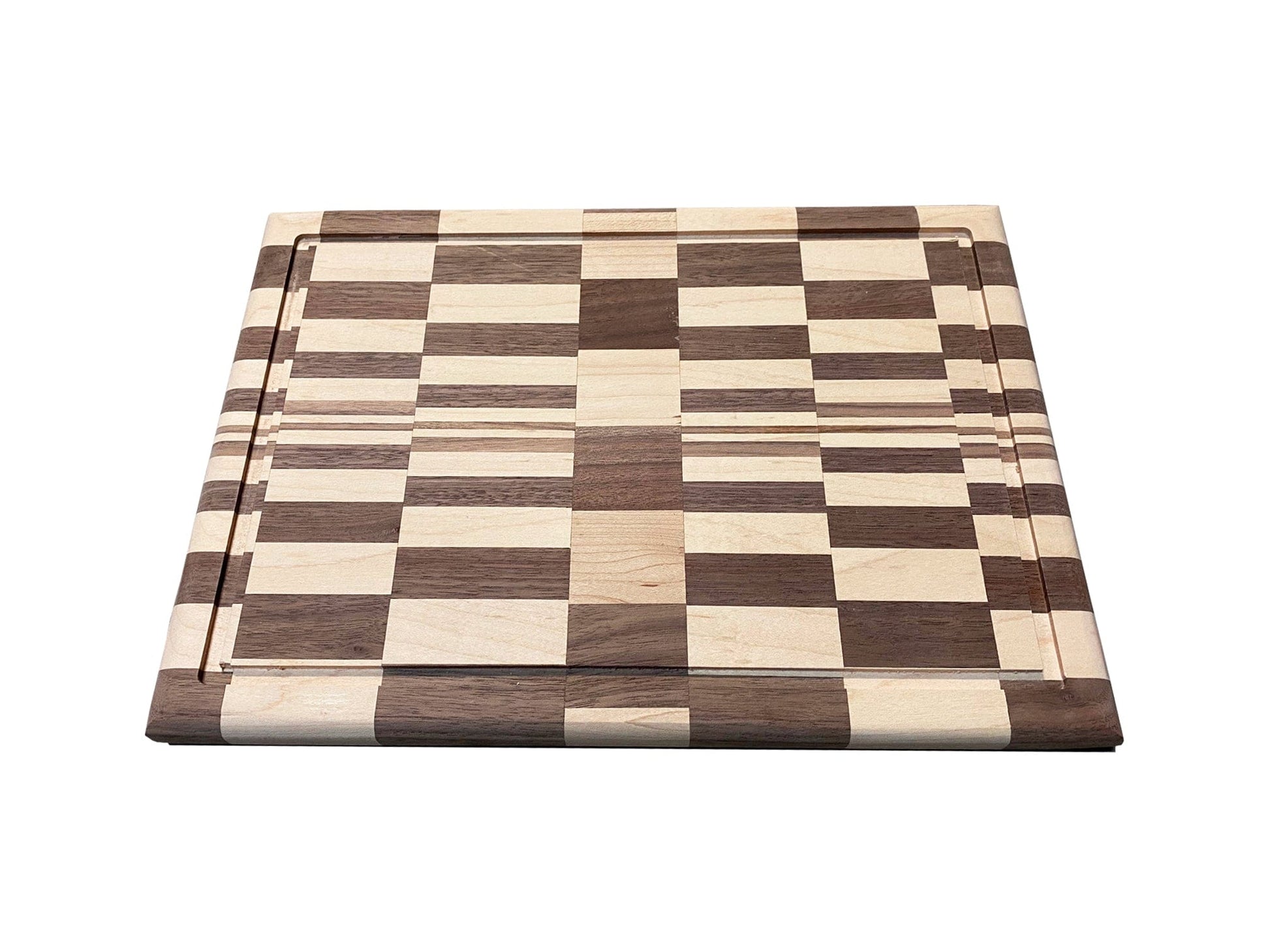 Best Redwood Cutting Boards Modern Checkered Maple Mixed with Walnut Side grain Cutting Board