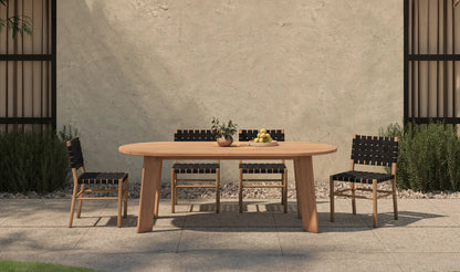 Delta Outdoor Dining Table Oval Natural