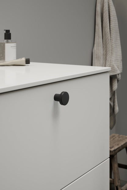 Matte Black "Lounge" Cabinet Knob and Wire Drawer Pulls