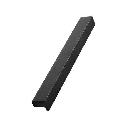 Brushed Matte Black "Elan" Knob and Drawer Pulls.