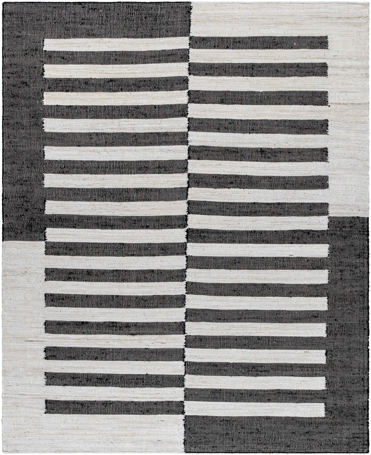 Soren Black&White Jute Area Rug.