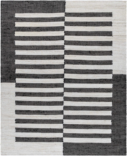 Soren Black&White Jute Area Rug.