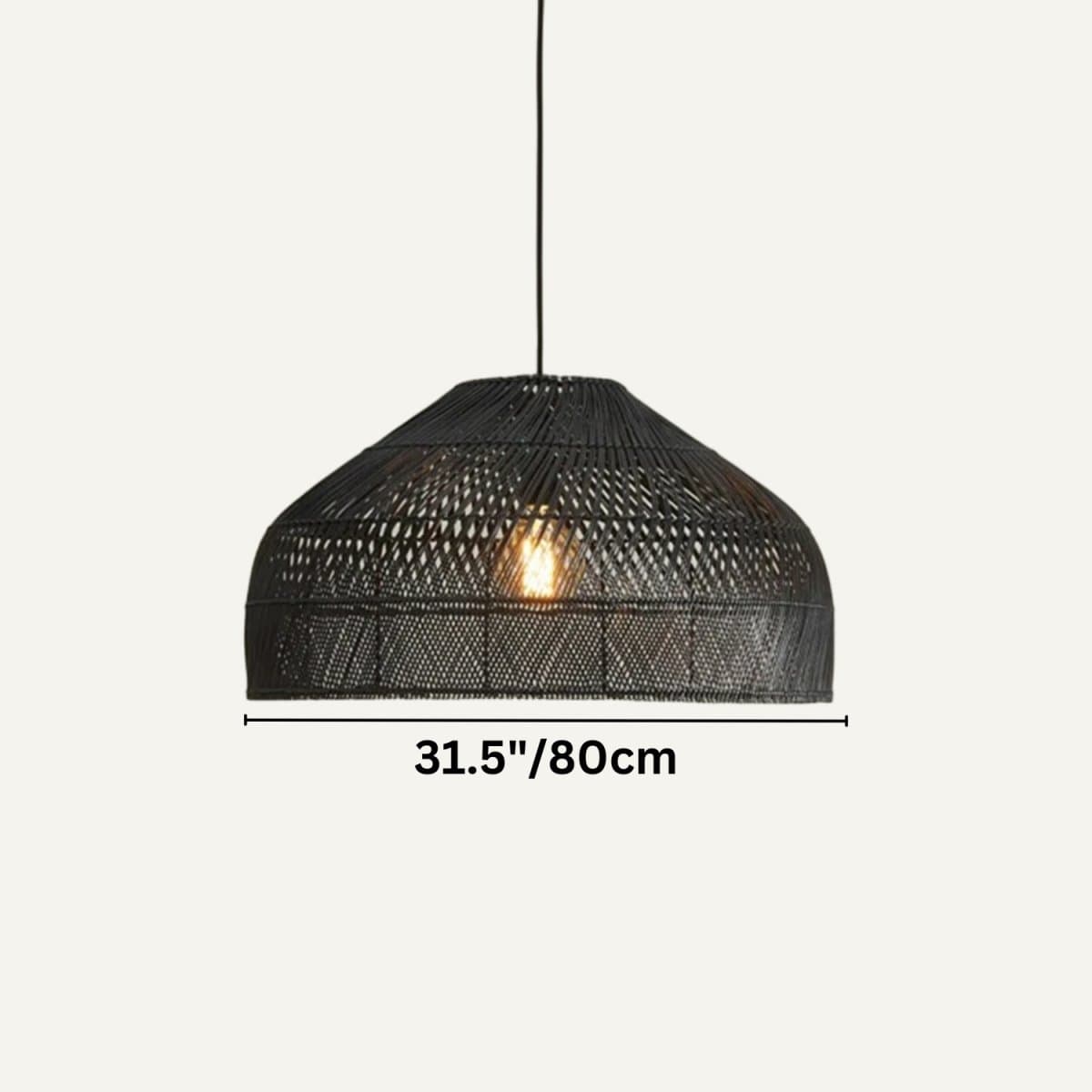 Residence Supply 31.5" / 80cm / Black Darba Pendant Light