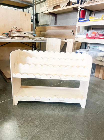 DARLA V1- Scalloped Bookshelf