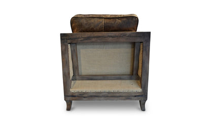 Moe's Home Collection DARLINGTON CLUB CHAIR GRAZED BROWN LEATHER DARLINGTON CLUB CHAIR GRAZED BROWN LEATHER