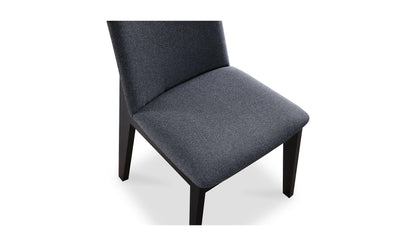 Moe's DECO ASH DINING CHAIR CHARCOAL-SET OF TWO