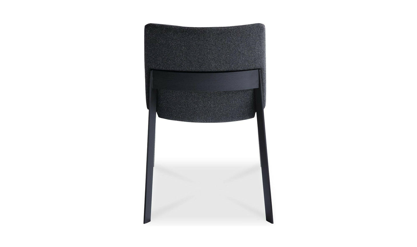 Moe's DECO ASH DINING CHAIR CHARCOAL-SET OF TWO