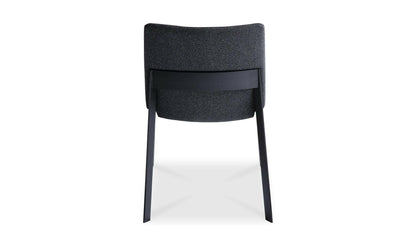 Moe's DECO ASH DINING CHAIR CHARCOAL-SET OF TWO