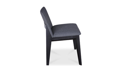 Moe's DECO ASH DINING CHAIR CHARCOAL-SET OF TWO