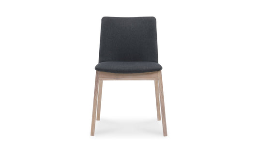 Moe's DECO OAK DINING CHAIR DARK GREY- SET OF TWO