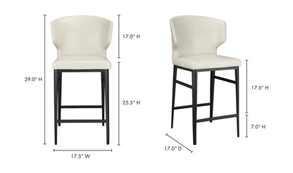 The Carpentry Shop Co. Delaney Counter Stool Beige Delaney Counter Stool Beige