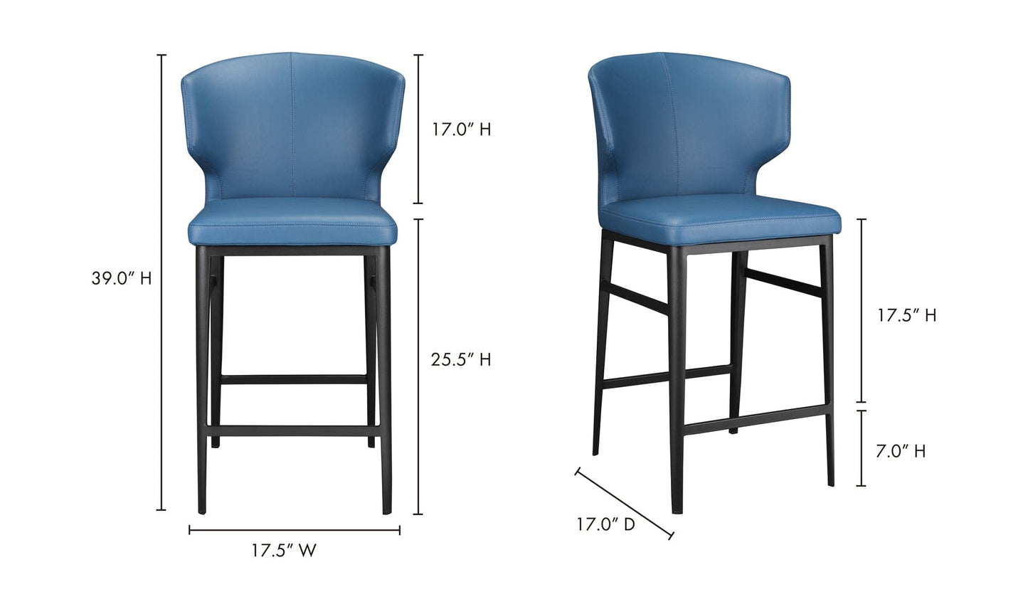 The Carpentry Shop Co. Delaney Counter Stool Sky Blue Delaney Counter Stool Sky Blue